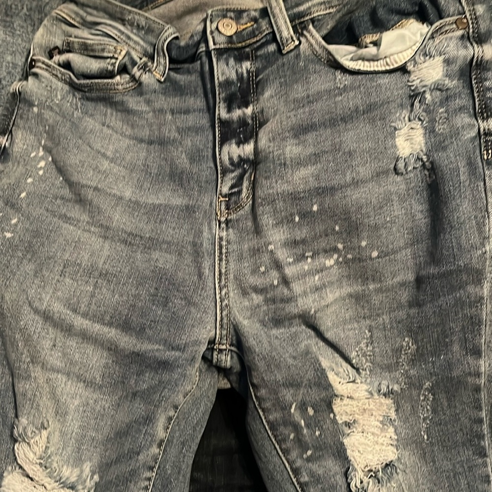 Bleach splash skinny fit